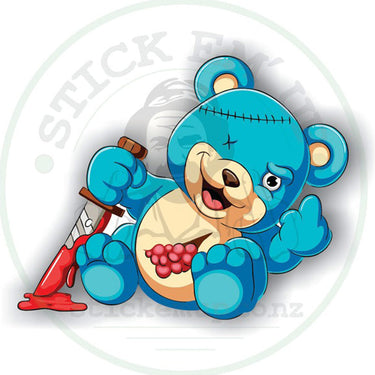 Stabby Bear Vinyl Sticker